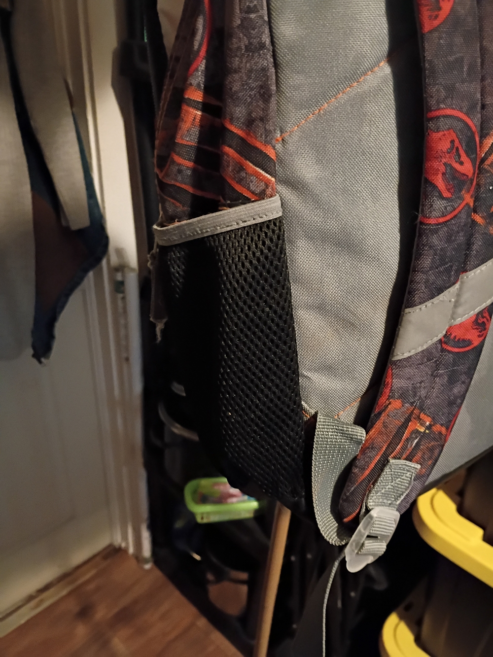 Disney Gray and Red Dino Kids Backpack